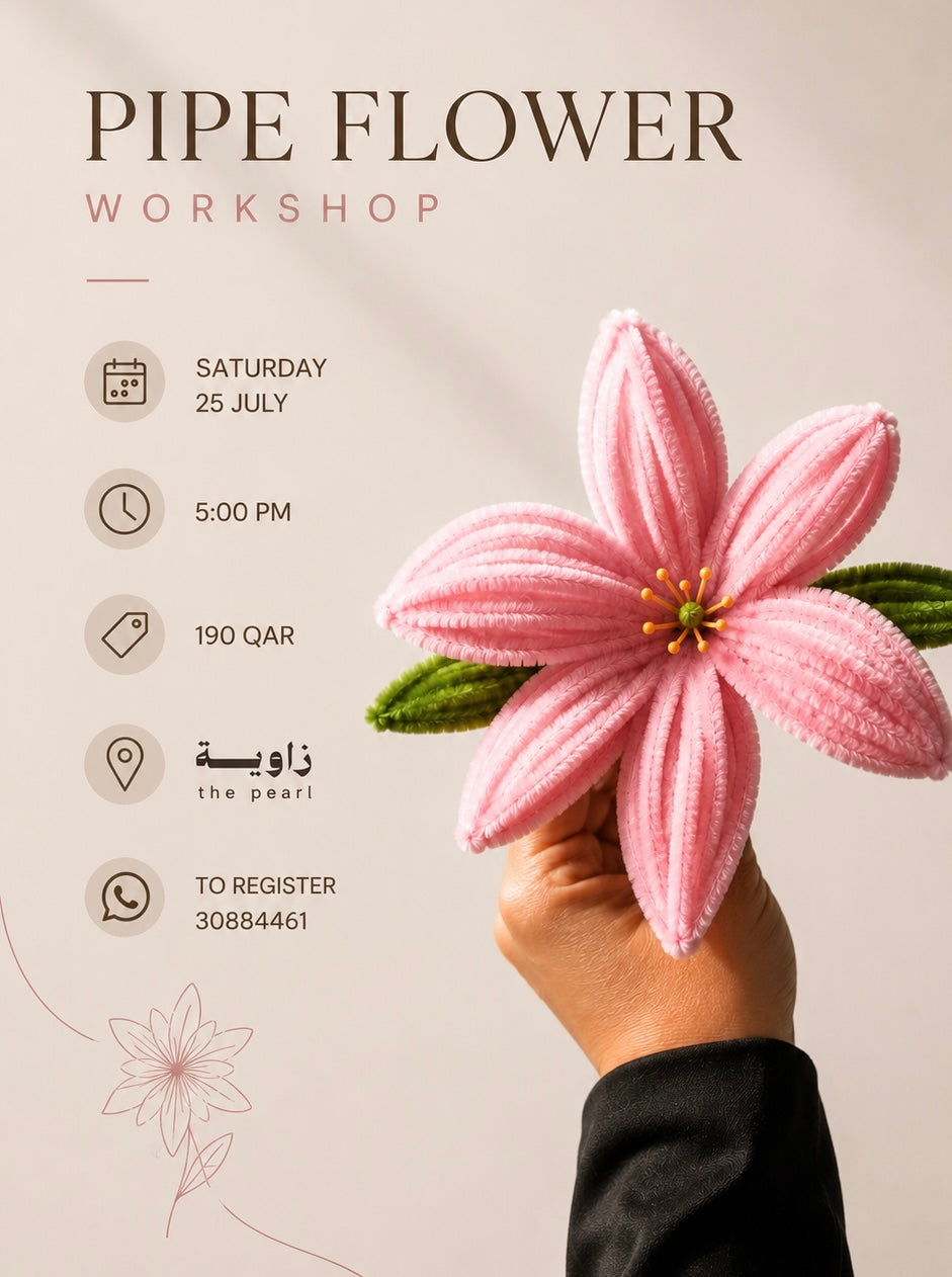 Pipe flower workshop