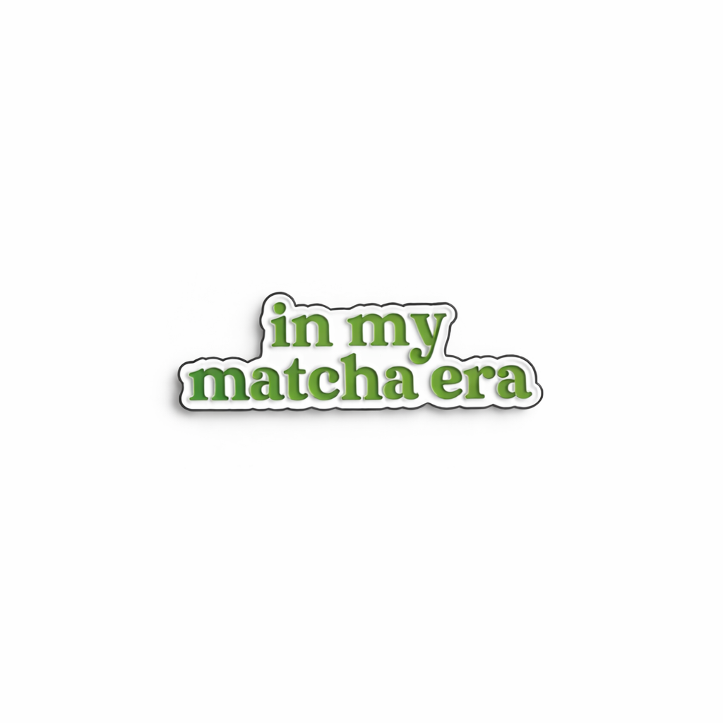 in my matcha era Metal Sticker