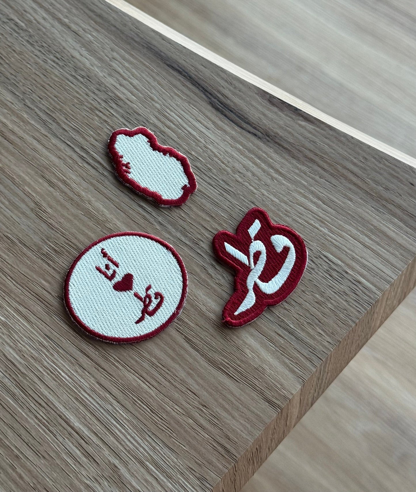 Qatar Iron-on patches / set of 3