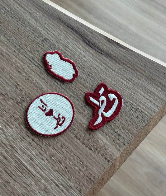 Qatar Iron-on patches / set of 3