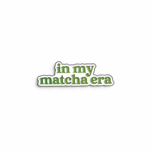 in my matcha era Metal Sticker