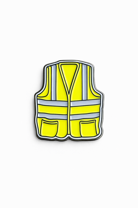 Safety Vest Metal Sticker