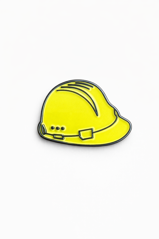 Safety Helmet Metal Sticker