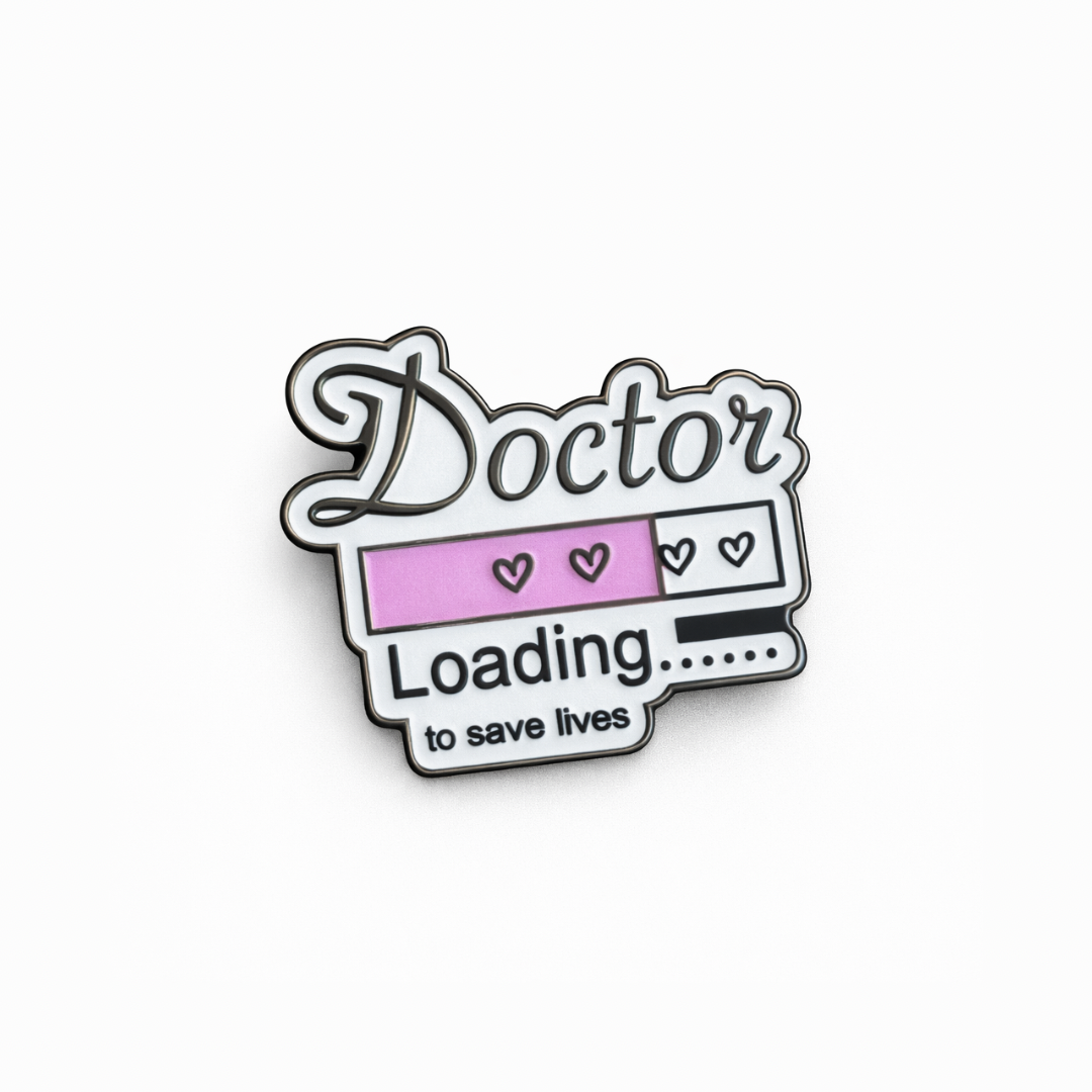 Doctor Loading Metal Sticker