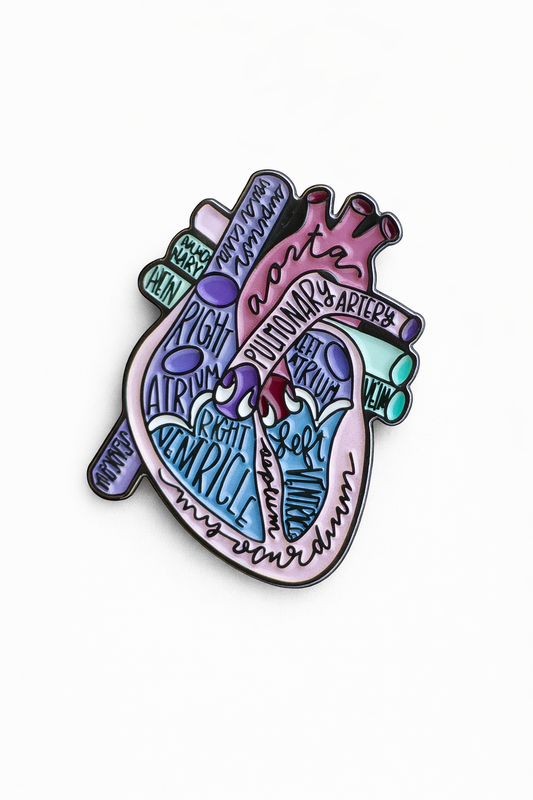 Heart Metal Sticker